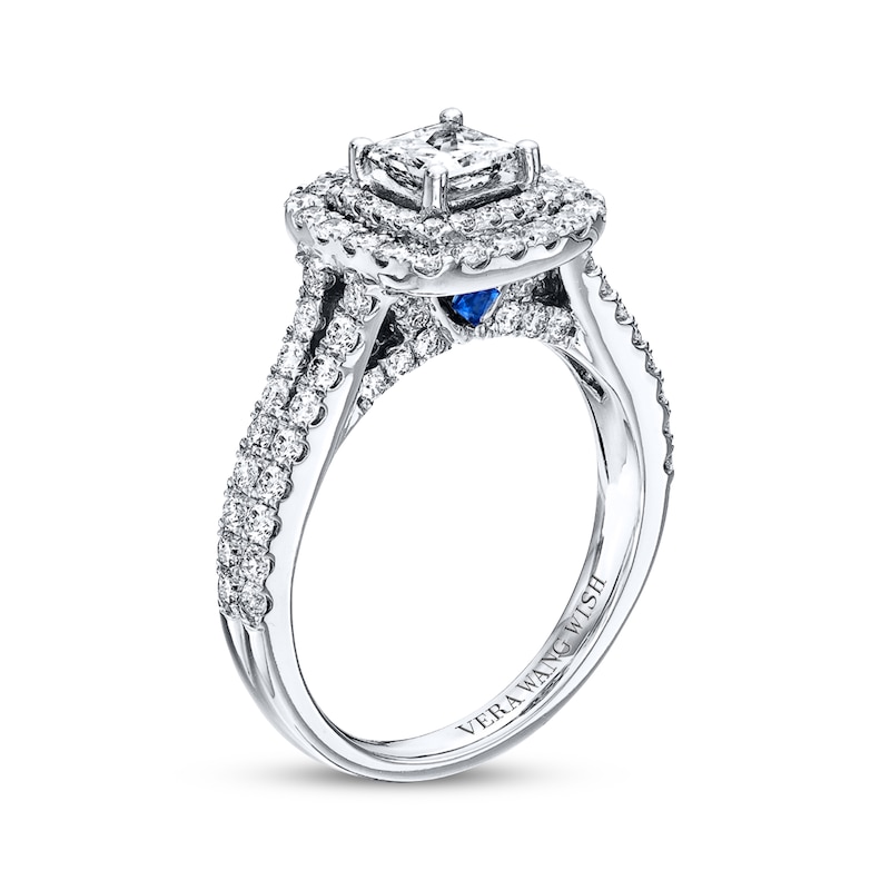 Main Image 2 of Previously Owned Diamond Ring 1-1/2 ct tw Princess & Round-cut 14K White Gold