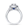 Thumbnail Image 3 of Previously Owned Diamond Ring 1-1/2 ct tw Princess & Round-cut 14K White Gold