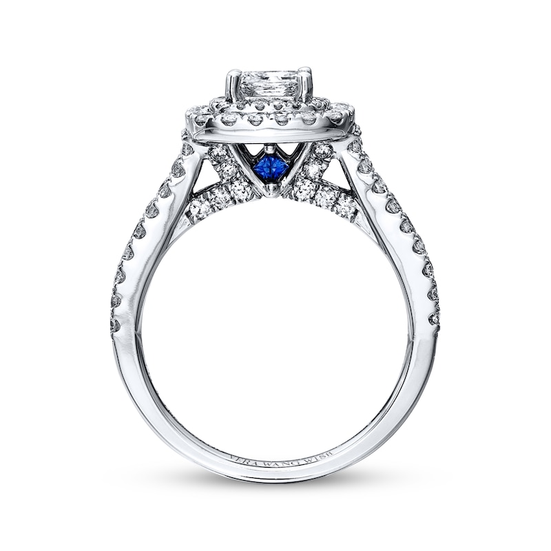 Main Image 3 of Previously Owned Diamond Ring 1-1/2 ct tw Princess & Round-cut 14K White Gold