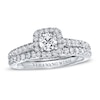 Thumbnail Image 1 of Previously Owned Bridal Set 1 ct tw Round-cut Diamonds 14K White Gold
