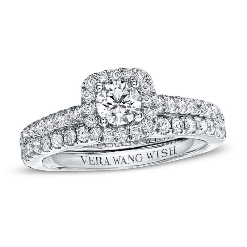 Main Image 1 of Previously Owned Bridal Set 1 ct tw Round-cut Diamonds 14K White Gold