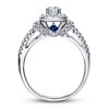 Thumbnail Image 2 of Previously Owned Engagement Ring 3/4 ct tw Round-cut Diamonds 14K White Gold
