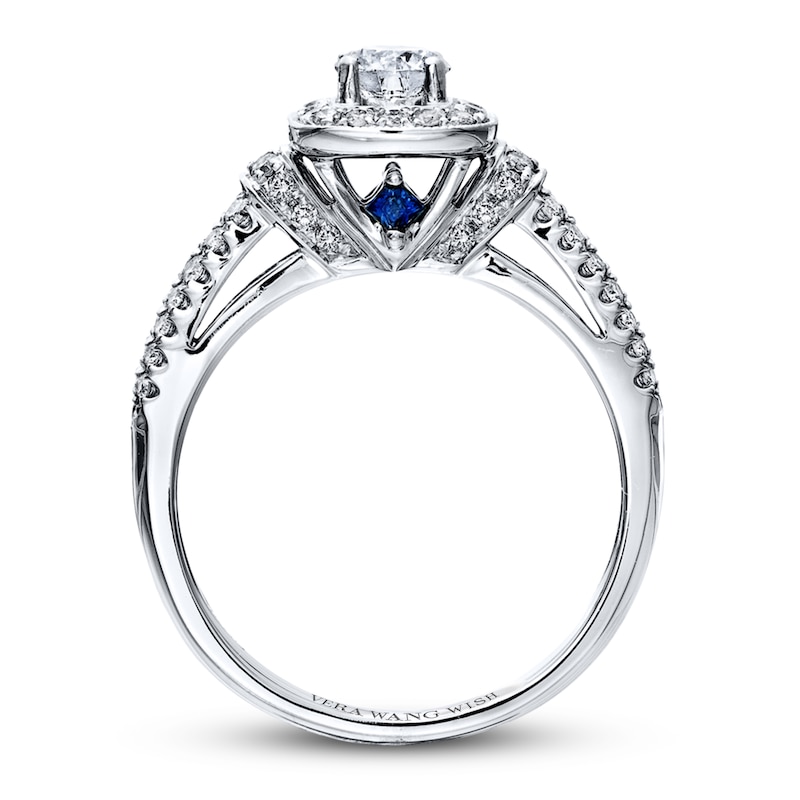 Main Image 2 of Previously Owned Engagement Ring 3/4 ct tw Round-cut Diamonds 14K White Gold