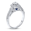 Thumbnail Image 3 of Previously Owned Engagement Ring 3/4 ct tw Round-cut Diamonds 14K White Gold