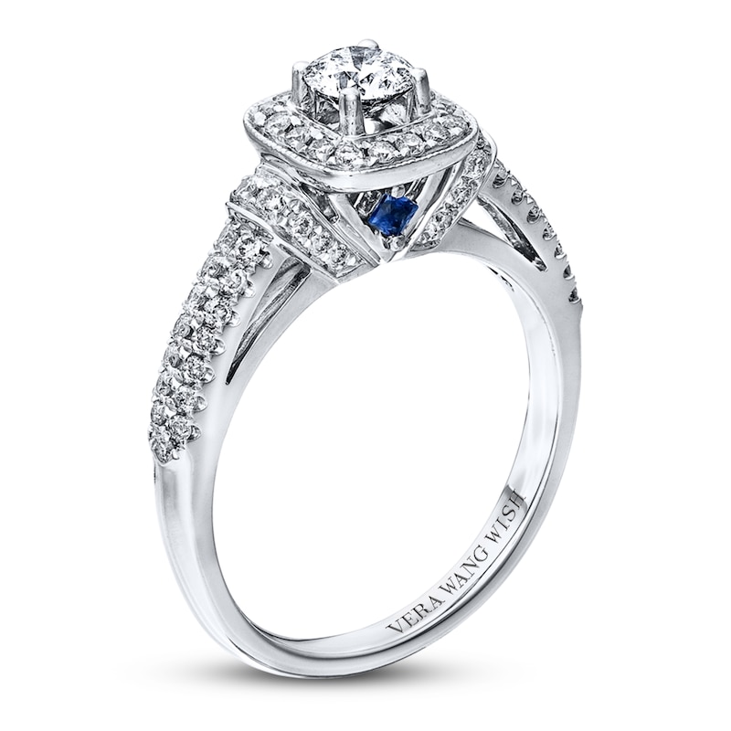 Main Image 3 of Previously Owned Engagement Ring 3/4 ct tw Round-cut Diamonds 14K White Gold