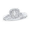 Thumbnail Image 1 of Previously Owned Diamond Ring 7/8 ct tw Princess/Round-cut Diamonds 14K White Gold
