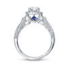 Thumbnail Image 2 of Previously Owned Diamond Ring 7/8 ct tw Princess/Round-cut Diamonds 14K White Gold