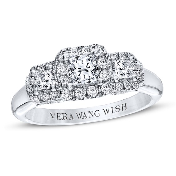 Previously Owned Engagement Ring 3/4 ct tw Round-cut Diamonds 14K White Gold Ring