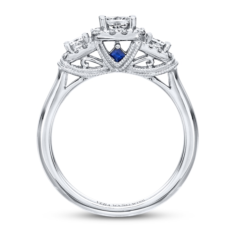 Previously Owned Engagement Ring 3/4 ct tw Round-cut Diamonds 14K White Gold Ring
