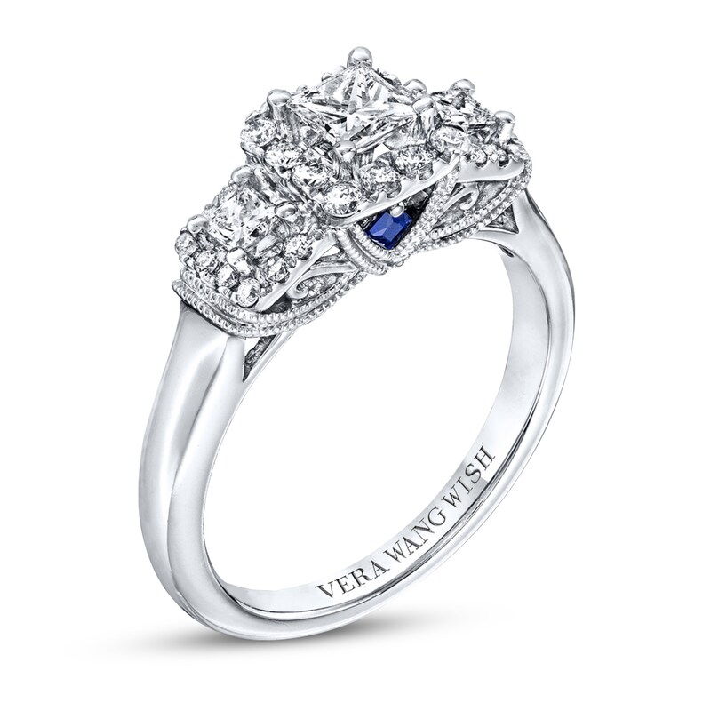 Previously Owned Engagement Ring 3/4 ct tw Round-cut Diamonds 14K White Gold Ring