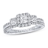 Thumbnail Image 1 of Previously Owned Diamond Ring 1 ct tw Princess & Round-cut 14K White Gold