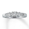 Previously Owned Engagement Ring 1/2 ct tw Princess-cut Diamonds 14K White Gold