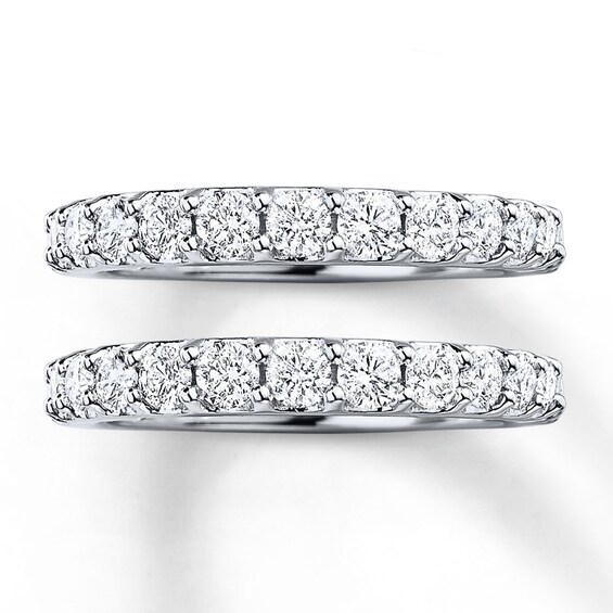 Previously Owned Wedding Band 1-1/2 ct tw Round-cut Diamonds 14K White Gold Size 9.5