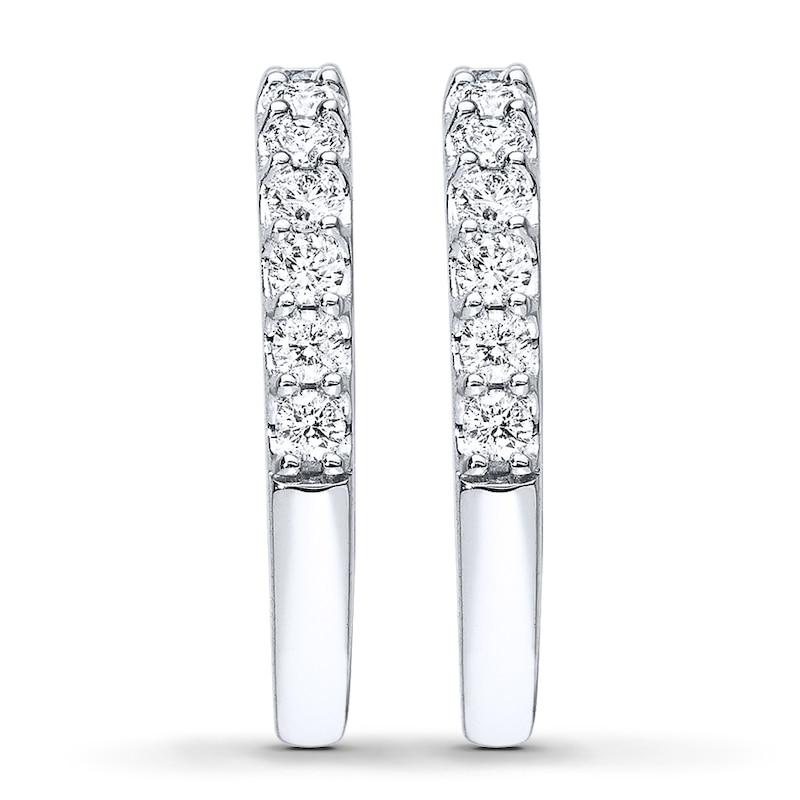 Main Image 3 of Previously Owned Wedding Band 1-1/2 ct tw Round-cut Diamonds 14K White Gold - Size 9.5