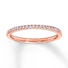 Thumbnail Image 1 of Previously Owned Diamond Band 1/10 ct tw Round-cut 14K Rose Gold