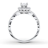Thumbnail Image 1 of Previously Owned Neil Lane Ring 1 ct tw Princess & Round-cut Diamonds 14K White Gold