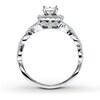 Thumbnail Image 1 of Previously Owned Neil Lane Ring 1 ct tw Princess & Round-cut Diamonds 14K White Gold