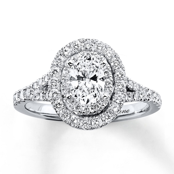 Previously Owned Neil Lane Diamond Engagement Ring 1 ct tw Round-cut 14K White Gold Size 5.5