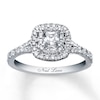 Thumbnail Image 1 of Previously Owned Neil Lane Ring 1 ct tw Princess & Round-cut Diamonds 14K White Gold Size 5.5