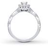 Thumbnail Image 2 of Previously Owned Neil Lane Engagement Ring 5/8 ct tw Princess & Round-cut 14K Gold