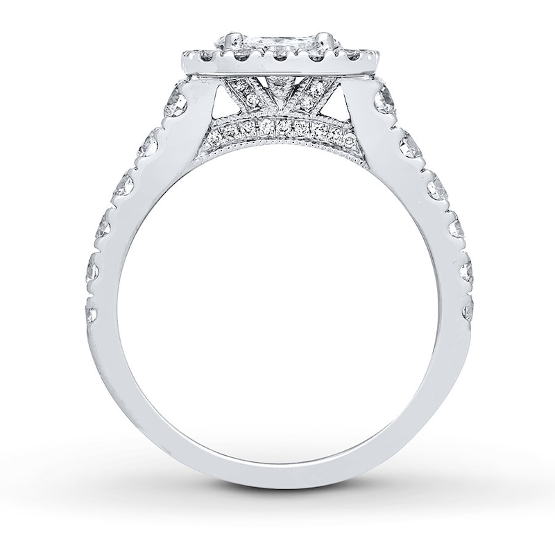 Main Image 2 of Previously Owned Neil Lane Engagement Ring 1-3/4 ct tw Marquise & Round-cut Diamonds 14K White Gold