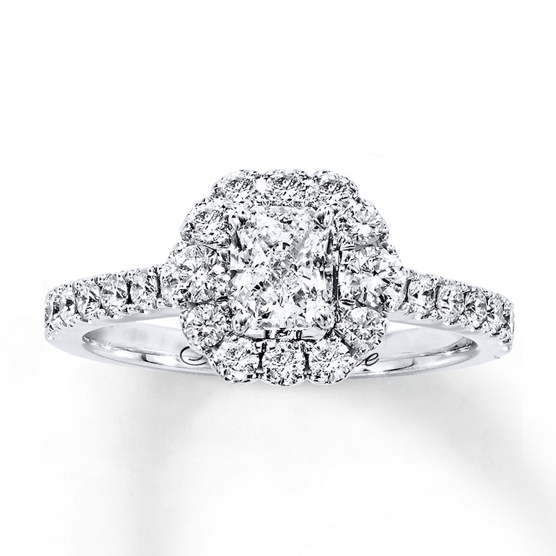 Main Image 1 of Previously Owned Neil Lane Engagement Ring 1-3/8 ct tw Diamonds 14K White Gold