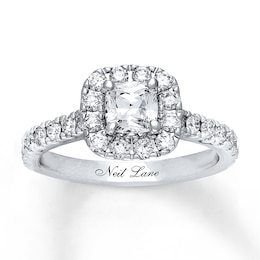 Previously Owned Neil Lane Diamond Engagement Ring 1-3/8 ct tw 14K White Gold