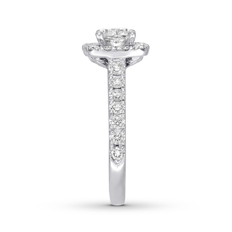 Main Image 3 of Previously Owned Neil Lane Diamond Engagement Ring 1-3/8 ct tw 14K White Gold