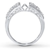 Thumbnail Image 2 of Previously Owned Diamond Enhancer Ring 1/6 ct tw Round-Cut 14K White Gold - Size 9.5