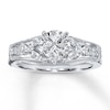 Thumbnail Image 4 of Previously Owned Diamond Enhancer Ring 1/6 ct tw Round-Cut 14K White Gold - Size 9.5