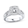 Thumbnail Image 1 of Previously Owned Diamond Engagement Ring 7/8 ct tw Round-Cut 14K White Gold