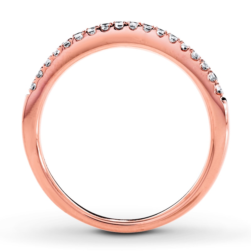 Main Image 2 of Previously Owned Diamond Band 1/5 ct tw Round 14K Rose Gold