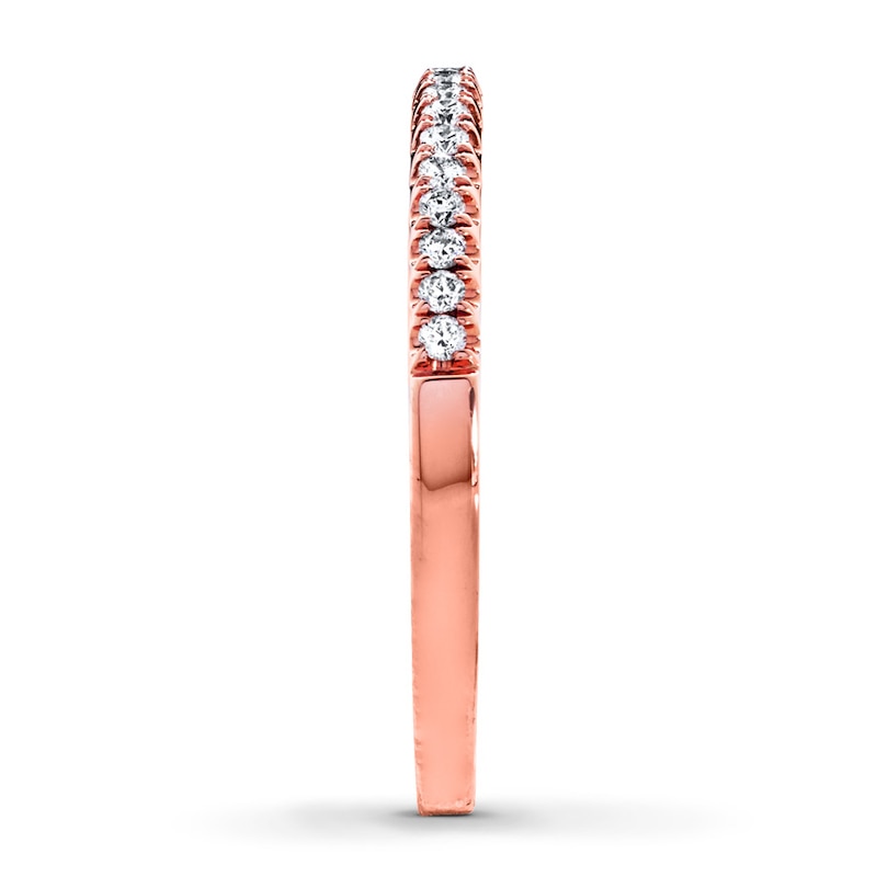 Main Image 3 of Previously Owned Diamond Band 1/5 ct tw Round 14K Rose Gold