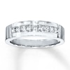 Thumbnail Image 0 of Previously Owned Men's Diamond Band 5/8 ct tw Square-Cut 10K White Gold - Size 4.75