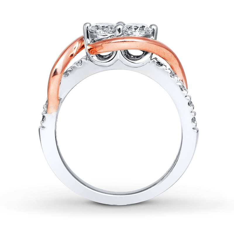 Previously Owned Ever Us Diamond Ring 1 ct tw Round-cut 14K Two-Tone Gold