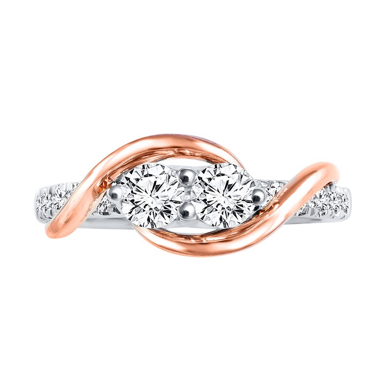 Previously Owned Ever Us Diamond Ring 1 ct tw Round-cut 14K Two-Tone Gold