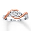 Thumbnail Image 1 of Previously Owned Ever Us Two-Stone Anniversary Ring 3/4 ct tw Round-cut Diamonds 14K Two-Tone Gold