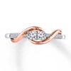 Thumbnail Image 4 of Previously Owned Ever Us Ring 1/2 ct tw Round-cut Diamonds 14K Gold