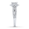 Thumbnail Image 3 of Previously Owned Diamond Engagement Ring 1 ct tw Princess & Round-cut 14K White Gold