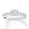 Thumbnail Image 0 of Previously Owned Diamond Engagement Ring 1/4 ct tw Round-cut 10K White Gold - Size 7