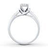 Thumbnail Image 1 of Previously Owned Diamond Engagement Ring 1/4 ct tw Round-cut 10K White Gold - Size 7