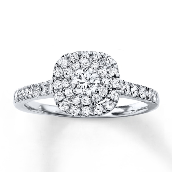Previously Owned Diamond Ring 3/4 ct tw Round-cut 14K White Gold