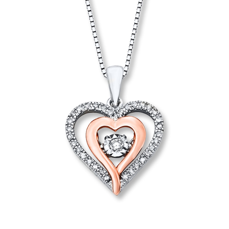 Previously Owned Unstoppable Love 1/6 ct tw Necklace Sterling Silver ...