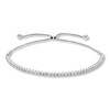 Thumbnail Image 1 of Previously Owned Diamond Bolo Bracelet 1 ct tw 14K White Gold 9.5&quot;