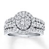 Thumbnail Image 0 of Previously Owned Diamond Bridal Set 2 ct tw Round-cut 14K White Gold