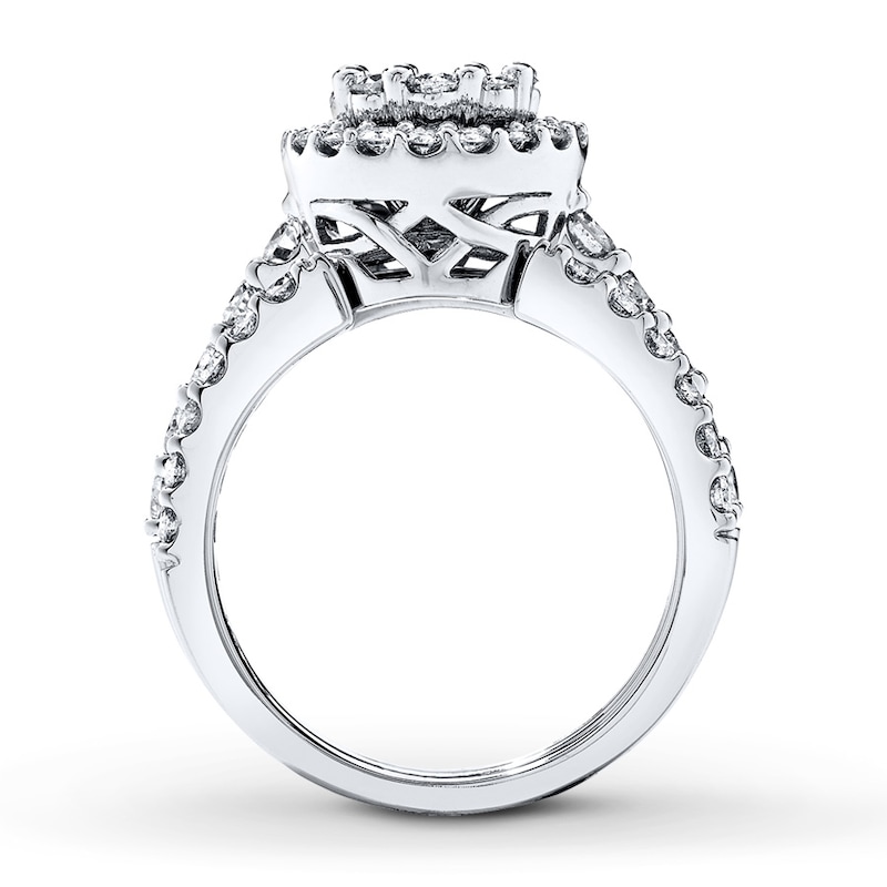 Previously Owned Diamond Bridal Set 2 ct tw Round-cut 14K White Gold