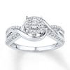 Thumbnail Image 0 of Previously Owned Diamond Promise Ring 1/4 ct tw Round 10K White Gold