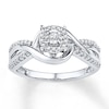 Thumbnail Image 1 of Previously Owned Diamond Promise Ring 1/4 ct tw Round 10K White Gold