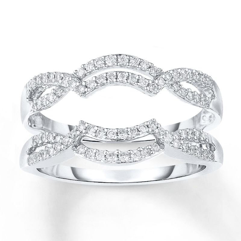 Main Image 1 of Previously Owned Diamond Enhancer Ring 1/3 ct tw Round-cut 14K White Gold