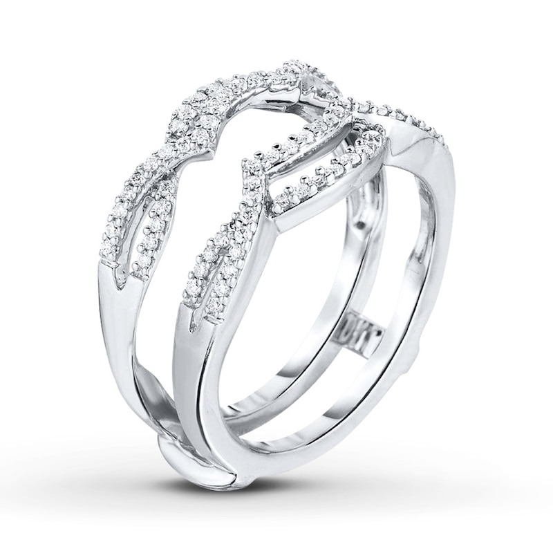 Main Image 2 of Previously Owned Diamond Enhancer Ring 1/3 ct tw Round-cut 14K White Gold